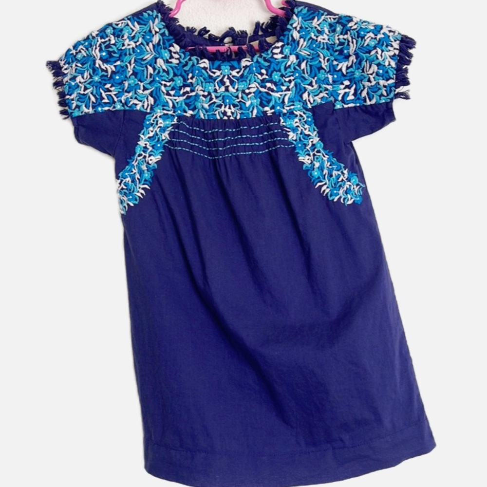 Peek embroidered dress S 4-5